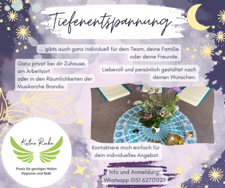 Tiefenentspannung Freunde Tiefenentspannung Event