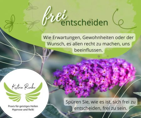frei entscheiden
